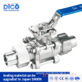 DICO Brand Union Butt Weld 3pc Ball Valve